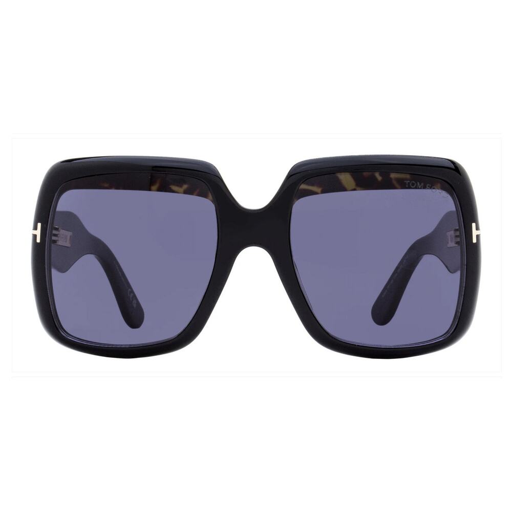 $625 NIB Tom Ford Aurora Sunglasses Square Lens TF1194 01A Black 55mm FT1194 - Picture 3 of 5